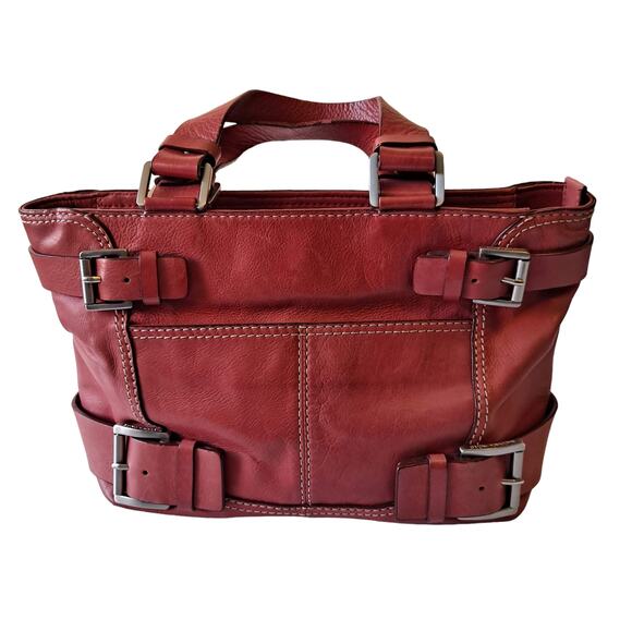 Michael Kors Womens Burnt Orange Leather Hobo Bag w Silver Hardware - Medium - Picture 1 of 16